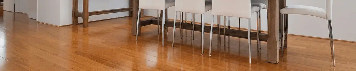 Professionally installed and refinished bamboo flooring in a residential home, showcasing smooth finish and natural wood tones in El Paso, TX