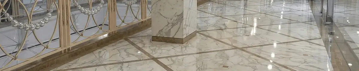 Beautiful marble floor professionally installed in El Paso, TX